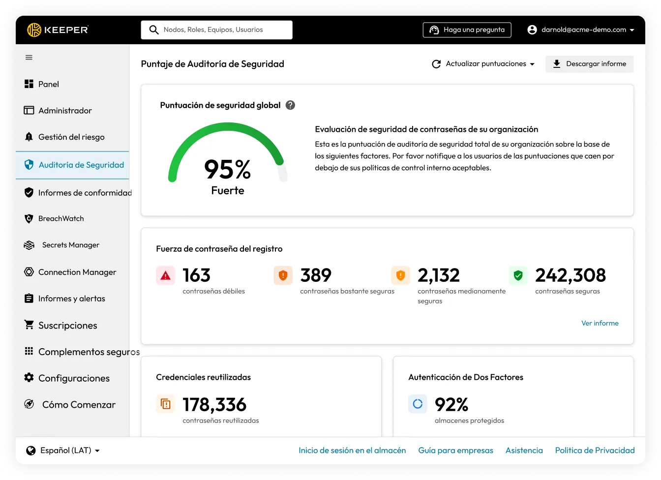 Controles administrativos y supervisión en cada dispositivo