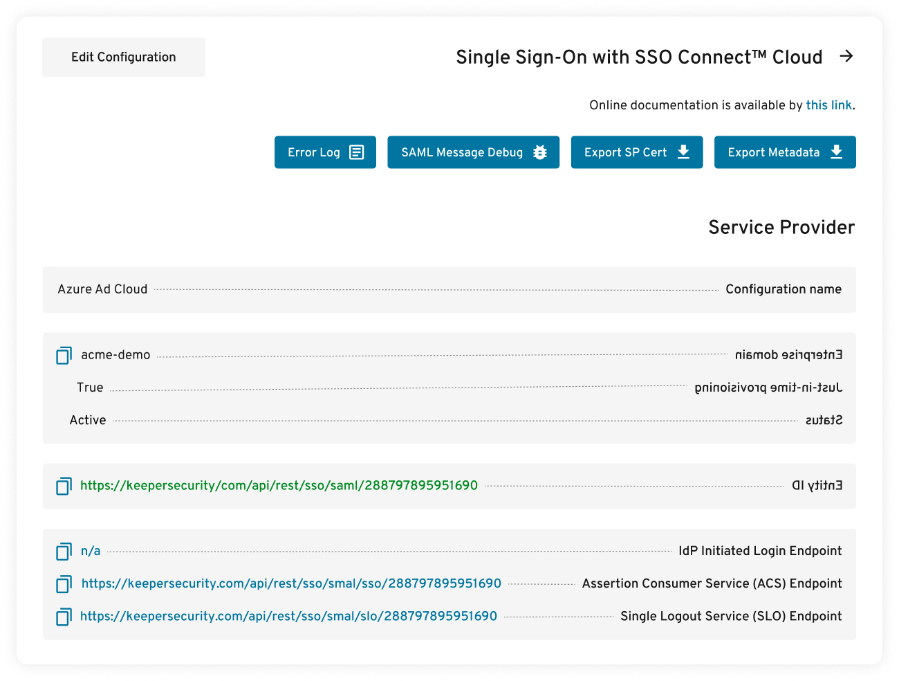 مصادقة SAML 2.0 مع سحابة SSO Connect