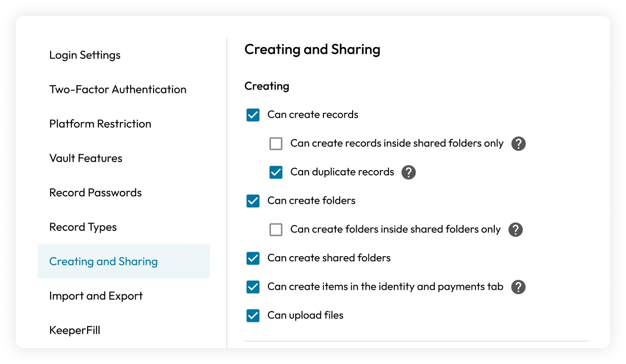 Enable secure file sharing with third parties